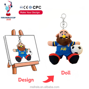 Tùy Chỉnh Thế Giới 2026 Cup Linh Vật Chất Lượng Cao Đồ Chơi Nhồi Bông Biểu Tượng Tùy Chỉnh Động Vật Đồ Chơi Tùy Chỉnh Sang Trọng <span class=keywords><strong>Keychain</strong></span> - Product Image 3