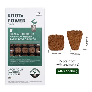 Bouchons de coco 72 cellules pour hydroponie – Idéal pour la plantation de plantes en terre de coco - Product Image 2