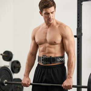 Cinturón de Levantamiento de Pesas de Cuero Vacuno Resistente Personalizado de Saar Industries, Antideslizante, para Entrenamiento en Gimnasio, Unisex, Tallas Grandes - Product Image 1