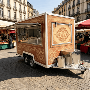 Camion de restauration de rue, remorque à café, chariot de boulangerie, chariot à snacks, camion de crème glacée, cuisine mobile, remorque de traiteur - Product Image 3