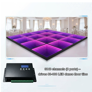 Panneau <span class=keywords><strong>de</strong></span> piste <span class=keywords><strong>de</strong></span> danse portable RVB sans fil magnétique avec contrôleur d'affichage pour DJ, club, événement, fête, concert - Product Image 3