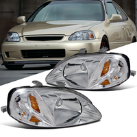 Nouvel ensemble de phares avant 33151-S04-Z01 33101-S04-Z01 compatible avec Honda Civic 1999-2000 Autres phares