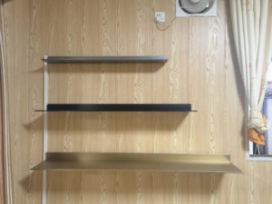 Soporte de pared de metal moderno para decoración de hogar o sala de estar de hotel, soportes de estantería colgantes, aplicación de montaje en pared - Product Image 6