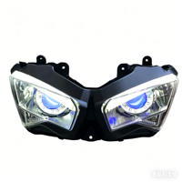 Feux avant LED Premium 2018-2023, ensemble de phares LED Devil Eye modifiés pour Kawasaki Ninja 400