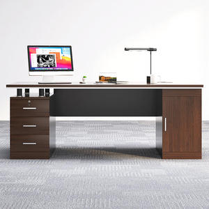 Escritorios Multiusos para Oficina a <span class=keywords><strong>Precio</strong></span> de Mayoreo, Escritorios para Personal, Escritorio de Madera Simple Tipo I con Cajones de Almacenamiento para Oficina en Casa - Product Image 3