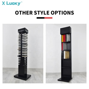 Nhà Máy Showroom Kim Loại Tùy Chỉnh Thạch Anh Sứ Hiển Thị Sàn Đứng Mẫu Đá Cẩm Thạch Gốm Đứng Hiển Thị Gạch Đá Sàn Giá - Product Image 6