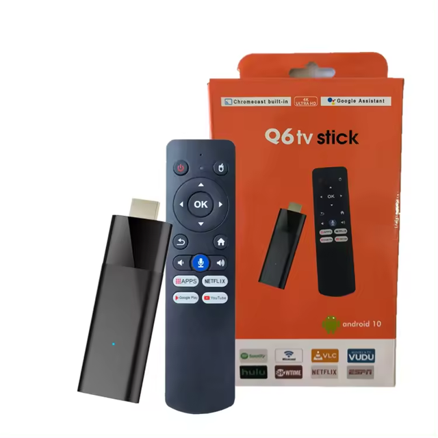 2026 Q6 H313 2GB RAM 16GB ROM Stick Tv 4k Best Android 10 Voice Remote Control Fire Tv Stick 4k Smart Tv Android Box Set-Top Box
