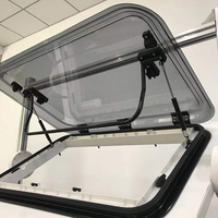 Fabricant chinois avec lumière led 12v RV lucarne verre acrylique et cadre extérieur en alliage d'aluminium
