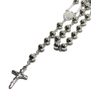 <span class=keywords><strong>Collana</strong></span> lunga da <span class=keywords><strong>uomo</strong></span> in acciaio inossidabile con catena di perline <span class=keywords><strong>rosario</strong></span> gesù cristo croce pendente <span class=keywords><strong>collana</strong></span> lunga - Product Image 5