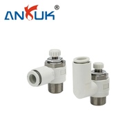 ANRUK KLA1 avec capuchon anti-poussière, type droit, 10 bars, pour ligne d'assemblage, régulateur de débit d'air de qualité industrielle