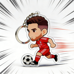 Porte-clés sportif en acrylique avec impression UV, modèle Yakelike YKL, souvenirs de football de Cristiano <span class=keywords><strong>Ronaldo</strong></span>, <span class=keywords><strong>Haaland</strong></span> et Neymar, fabriqué en Chine - Product Image 3