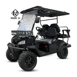 Voiturette de golf électrique professionnelle à 4 places, fabriquée en Chine, certifiée CE, châssis en acier au carbone haute résistance, vitesse maximale de 30 km/h - Product Image 1