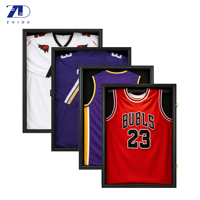 Boîte de présentation 3D en bois écologique simple pour maillot de football, basketball, baseball – Décoration de table pour la maison