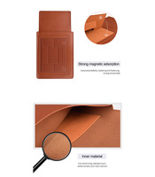 Étui pour ordinateur portable multifonctionnel en cuir PU, housse pour ordinateur portable, support pour ordinateur, sac à dos pour ordinateur portable d'affaires, sac pour ordinateur portable pour les voyages