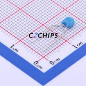Condensador cerámico monolítico (MLCC) de montaje pasante (THC) CD1H121JC9BECHE100, paso de orificio, P=5.08mm, 120pF, 5%, 50V, NP0 - Product Image 1
