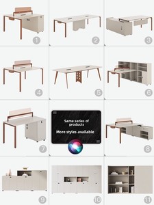 Chaise de <span class=keywords><strong>bureau</strong></span> moderne et minimaliste avec gestion des câbles intégrée pour postes de travail de 2 à 6 personnes – Idéale pour le personnel de <span class=keywords><strong>bureau</strong></span> - Product Image 5