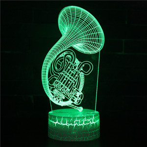 Lámpara Acrílica Personalizada con Control Táctil RGB, Patrones de Instrumentos Musicales, Ideal <span class=keywords><strong>para</strong></span> Decoración de <span class=keywords><strong>Bodas</strong></span> <span class=keywords><strong>y</strong></span> Fiestas - Product Image 1