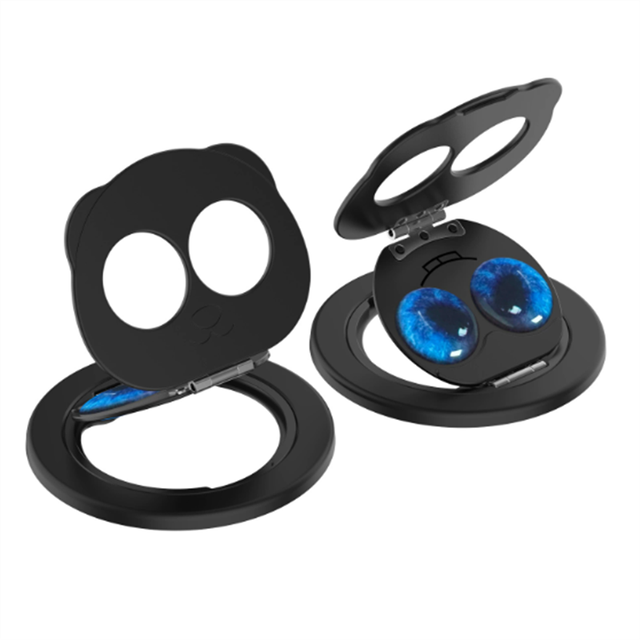 Rotatable Ultra-Thin Metal Multi-Angle Cute Panda Magnetic Phone Holder 360° Rotation Cell Phone Grip Stand Finger Ring