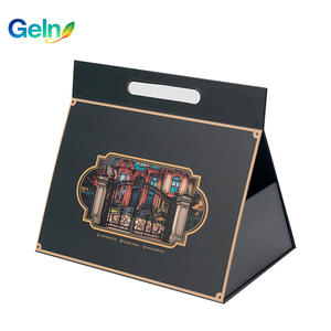 Boîte cadeau triangulaire pliable <span class=keywords><strong>en</strong></span> papier, écologique, réutilisable et recyclable, <span class=keywords><strong>vente</strong></span> directe d'usine - Product Image 1