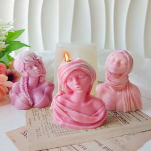 J10-387 regalo di festa della mamma 3D femmina candela stampo in Silicone per la creazione di torte candele - Product Image 3