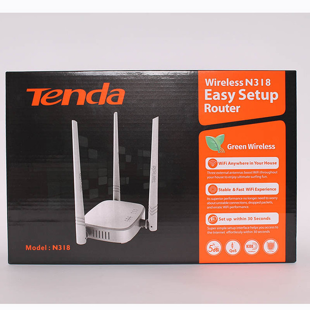English Package Tenda N318 Router 300MBPS WIFI With Router/wisp/repeater/ap Mode