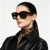 Lunettes de soleil polarisées en acétate pour femmes, style coréen tendance, effet œil de chat, haut de gamme, personnalisées, décontractées, style streetwear, unisexe