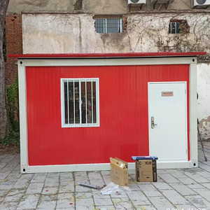 Kit de conteneur maritime préfabriqué modulaire et mobile en structure métallique d'acier de 10 pieds avec toit en pente pour bureau, maison ou habitation, Chine - Product Image 2