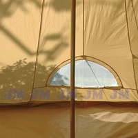Grande tente de tipi en toile ronde de 5m d'extérieur de haute qualité Tente de glamping en coton