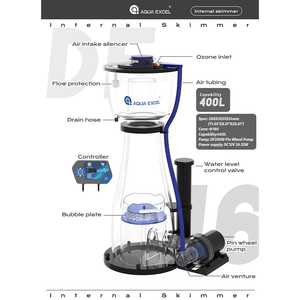 مقشدة بروتين داخلية AQUA <span class=keywords><strong>EXCEL</strong></span> DF130/160/180/200/230/300 مع مضخة تيار مستمر خارجية ذات تردد متغير لأحواض الشعاب المرجانية البحرية - Product Image 5