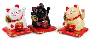 2025 Promotionele Dansende Gelukskat Op Zonne-Energie Schattige Plastic Ambachten Voor Auto-Interieur Op Zonne-Energie Dansende Gelukskat - Product Image 2