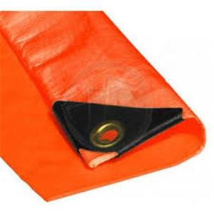 Bâche en PE 90g 120g <span class=keywords><strong>130g</strong></span>, bleu/gris/argent/orange, fabrication en usine - Product Image 5