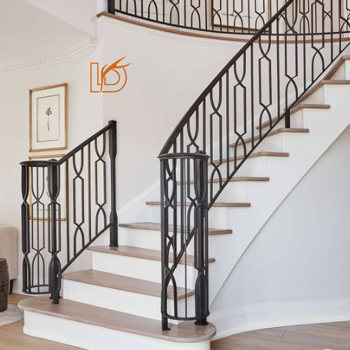 Harmony Balusters Crossed Arch Wrought Iron Spindles for Metal Stair Ornaments