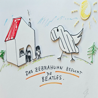 New and in Stock Helge The Zebra Chicken visits The 3D HAND SIGNED Music art PLC,& PAC Supplier