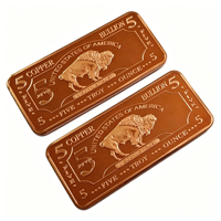 Pièces de monnaie américaines en cuivre pur .999 de 1 oz, styles populaires en relief 3D personnalisés, pièces de monnaie en cuivre 999 de 1 oz