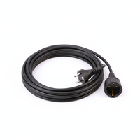 H05VV-F de l'UE 2pin 3pin 1mm2 CCA câble d'extension d'alimentation de Type Standard européen câble de rallonge Schuko M/F EU