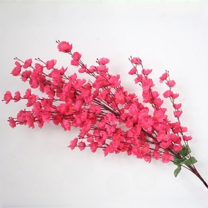 Ramas de <span class=keywords><strong>Flores</strong></span> de Durazno Artificiales de Seda Elegantes y Populares (30 Puntas), Tallos de <span class=keywords><strong>Flores</strong></span> Artificiales de Primera Calidad para Decoración de Bodas, Económicas - Product Image 6
