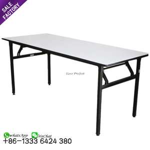 Mesa Plegable Rectangular para Bodas, Fiestas y Banquetes, con Tablero de Madera Contrachapada y Patas Plegables, Marca Sinoperfect - Product Image 1