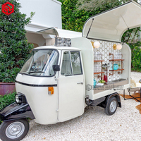 Nouveau chariot de Bar à bière 3 roues camion alimentaire électrique avec cuisine complète cuisine Mobile café Tricycle Ape camion alimentaire