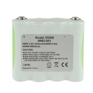 2500B 2500C RHINO POWER высококачественный сменный аккумулятор 4,8 В 1650 мАч Ni-MH медицинский Пульсоксиметр 2500 PALMSAT 9862-001 - Product Image 2