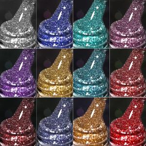 도매 커스텀 로고 네일 아트 헤마 TPO 프리 쏙오프 슈퍼 샤이니 글리터 플래시 UV 젤 폴리시 - Product Image 4