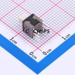 PS-5836DVB-6PN Push Button Switch Through hole Component (THT) Switch No Lock Rectangle Plunger 500mA 24V - Product Image 2