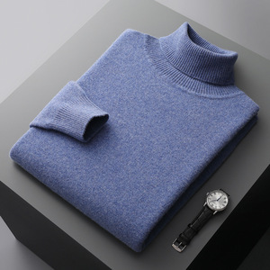SW037 Otoño Invierno colección nuevo Color sólido <span class=keywords><strong>cuello</strong></span> <span class=keywords><strong>alto</strong></span> montaña 100% suéter de lana hombres jóvenes estilo Casual de talla grande <span class=keywords><strong>cuello</strong></span> <span class=keywords><strong>alto</strong></span> - Product Image 5