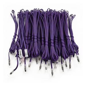 Allumeur électrique pyrotechnique à fil de cuivre de 1 m pour spectacle de feux d'artifice, avec chapeau transparent violet - Product Image 1