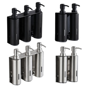 <span class=keywords><strong>Dispensador</strong></span> de Jabón Manual de Acero Inoxidable para Baño, <span class=keywords><strong>Dispensador</strong></span> de <span class=keywords><strong>Gel</strong></span> de Ducha <span class=keywords><strong>y</strong></span> Champú para Colgar en la Pared - Product Image 1