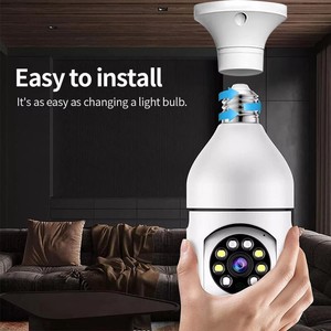 Cámara de Seguridad WiFi de Doble Banda 5G con Forma de Bombilla <span class=keywords><strong>V380</strong></span> 2MP1080P 360 Grados CCTV Hogar Inteligente Visión Nocturna Interior Cámara IP - Product Image 3