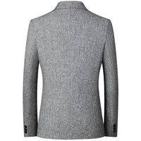 Blazer Slim de haute qualité pour homme, veste d'affaires formelle