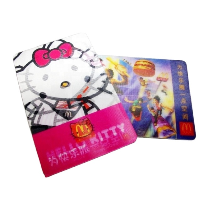 ISO Customized Printing 3d Plastic Lenticular Card