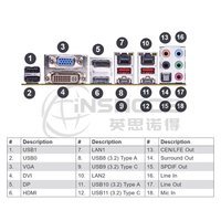 Carte mère de station de travail MBD-X13SAQ Q670E 12e/13e génération Intel Core PCIe 5.0 M.2 SATA double LAN Micro-ATX industrielle