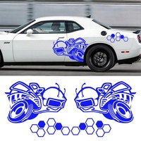 Autocollants universels imperméables en forme de nid d'abeille pour carrosserie de voiture, décoration automobile, logo personnalisé, design original