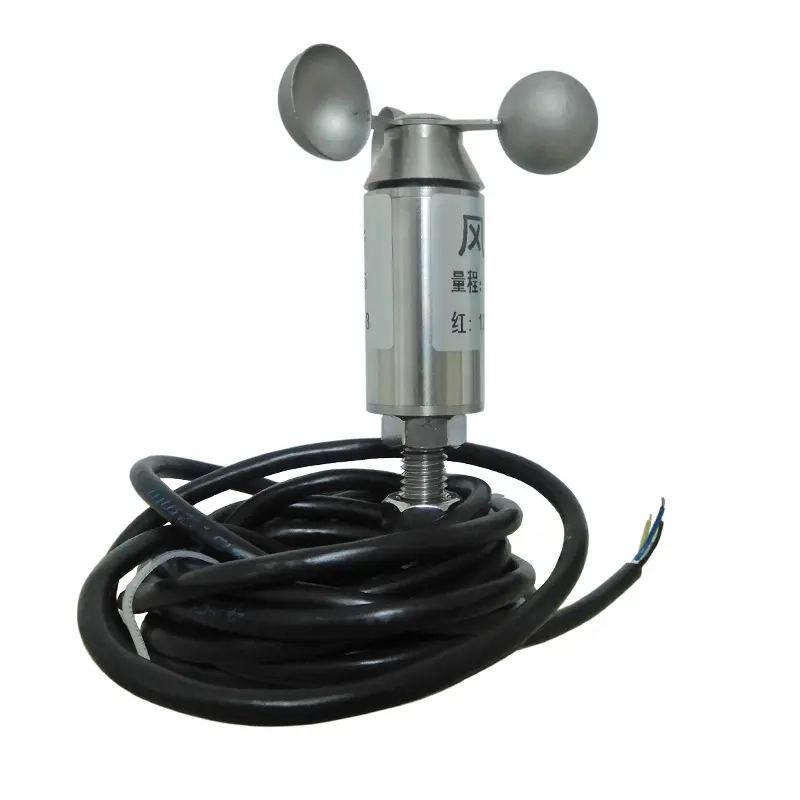 RS485/0-5V/4-20mA Stainless steel three cups micro anemometer transmitter anemometer